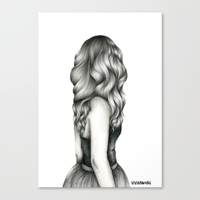 700x700 Black Amp White Pencil Sketch - Hair Pencil Sketch