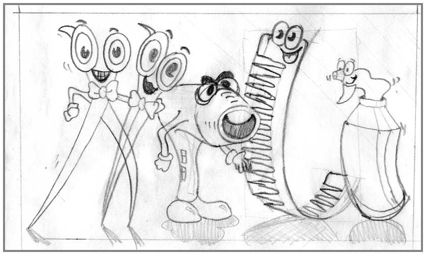 843x504 Hair Salon Characters [Sketch] By Influxx - Hair Salon Sketch