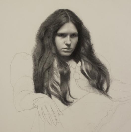 530x533 How To Draw Hair - Hair Sketch Tutorial