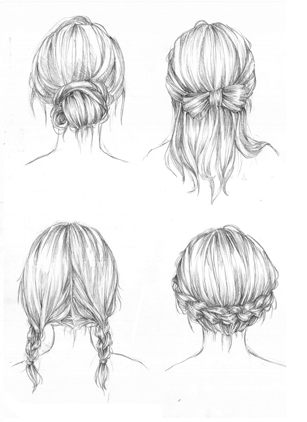 Hair Sketch Tutorial At Paintingvalley Com Explore Collection Of
