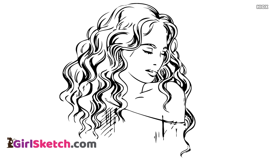 934x534 Curly Hair Sketches @ - Hair Sketches
