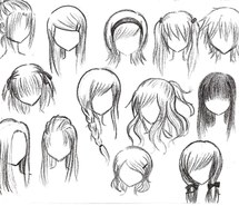 215x185 Pencil Sketch Images On - Hair Style Sketch