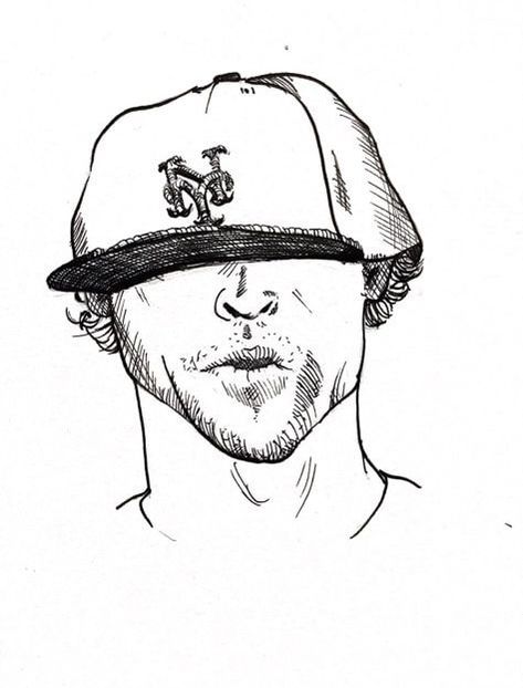 473x622 Cartoon Sketch Jacob Degrom Forgot New Cap Size, After Haircut - Haircut Sketch