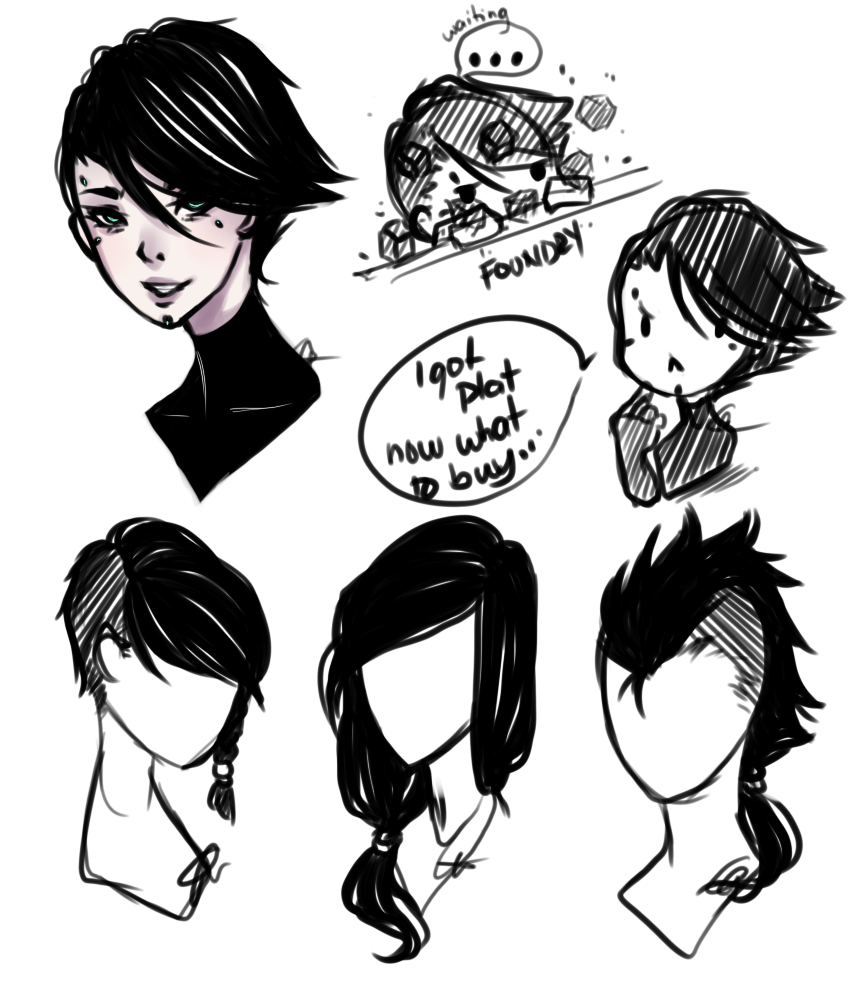 850x1000 How I Really Want My Operator To Look Like, A Short Daily Life And - Hairstyle Sketches