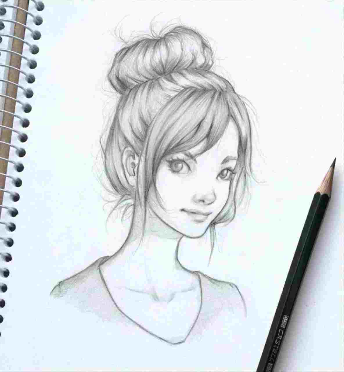 Hairstyle Sketches at PaintingValley.com | Explore collection of ...