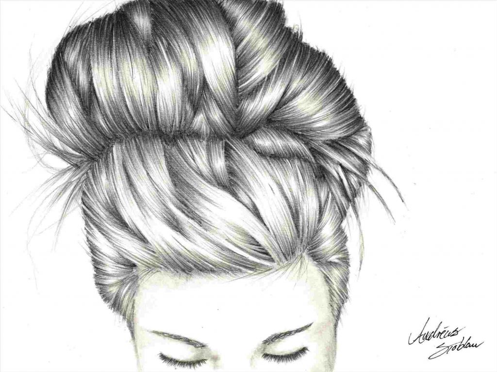 1024x768 Bun Hairstyle Sketches Hair Sketch The Hit Canvasrhhitcanvascom By - Hairstyle Sketches