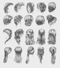236x269 Drawing Hairstyles Profile - Hairstyle Sketches