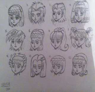 320x310 Hairstyles Drawings On Paigeeworld. Pictures Of Hairstyles - Hairstyles Sketch