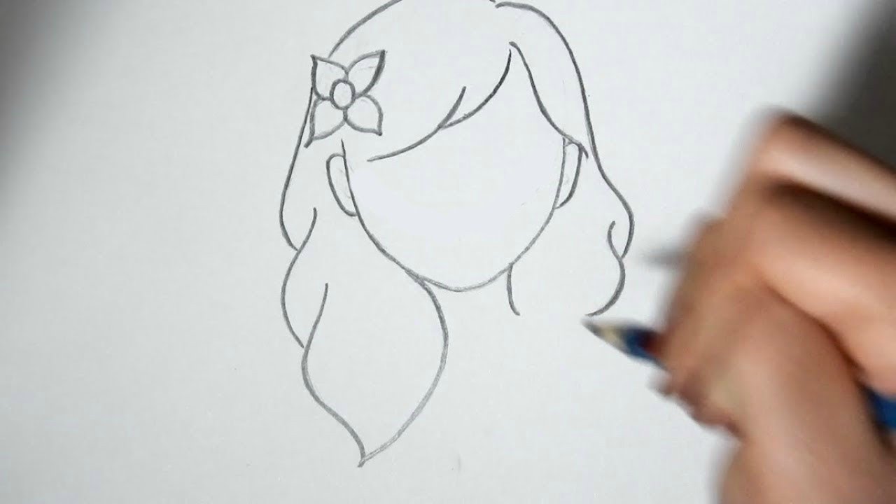 1280x720 How To Draw Cute Hairstyles For Beginners (Part 3) - Hairstyles Sketch