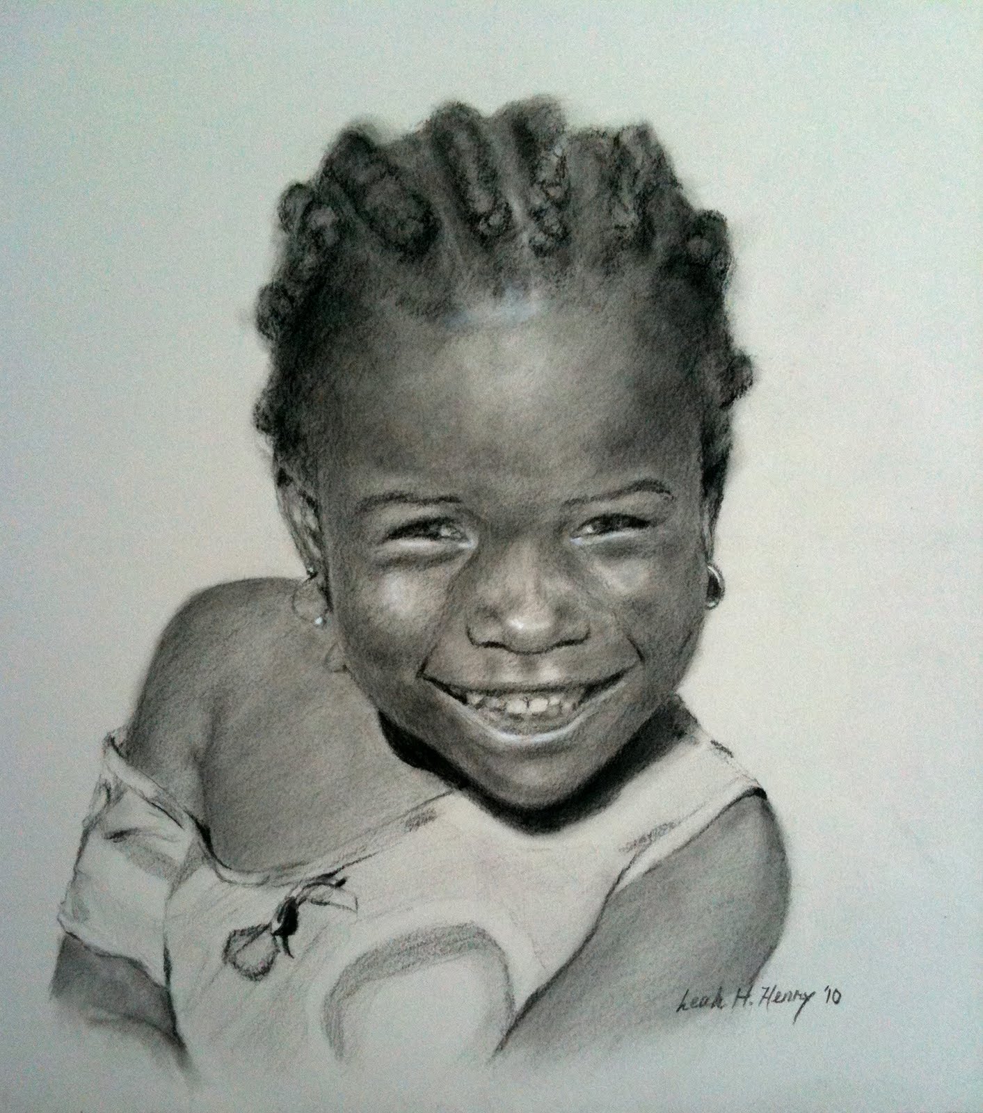 1413x1600 Leah Hopkins Henry Portrait Artist Newest Drawing For Haitian Project - Haiti Sketch