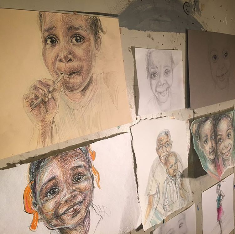 750x746 Swoon Haiti Sketches Prints Amp Posters - Haiti Sketch