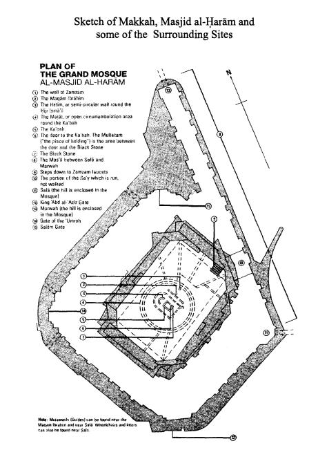 461x651 Sketch Of Makkah, Masjid Al Haram And Some Of The Surrounding - Hajj Sketch