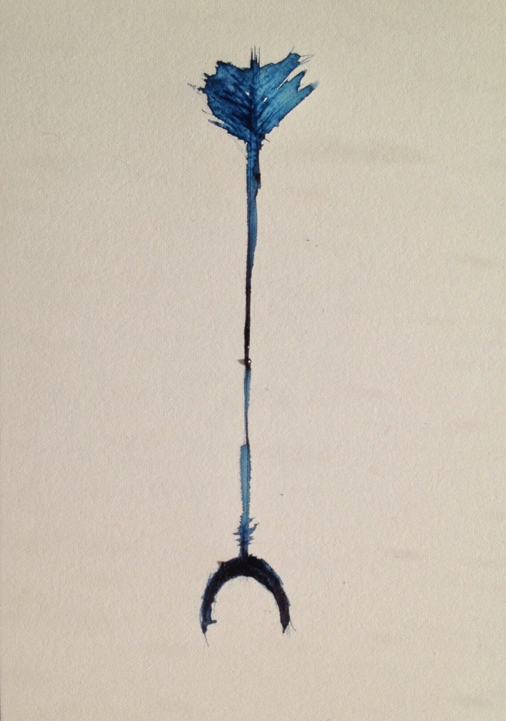 719x1024 Indigo Half Moon Arrow Stuart Cairns - Half Moon Sketch