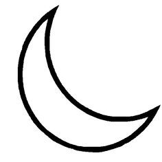 236x236 The 29 Best Crescent Moon Outline Tattoo Images - Half Moon Sketch