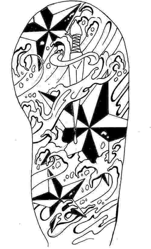 500x821 Awesome Half Sleeve Tattoo Design - Half Sleeve Tattoo Sketch