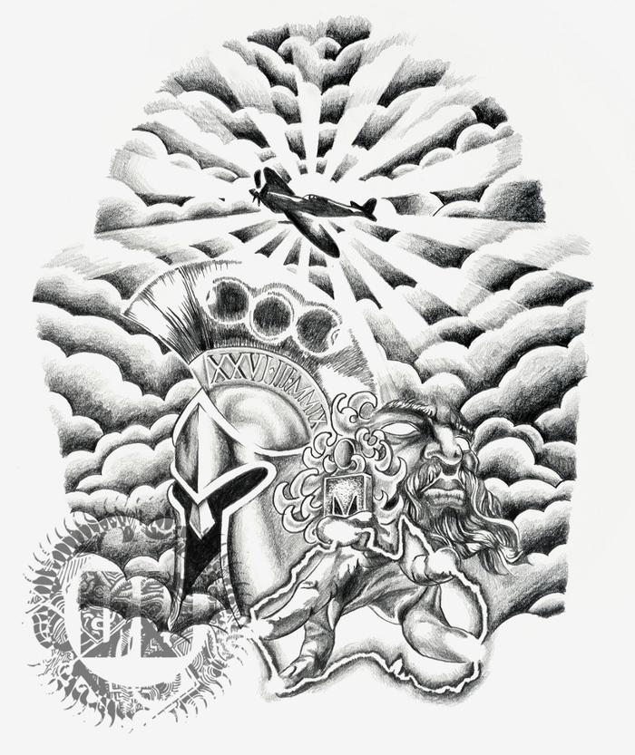 700x833 Drawing Forum And Art Community View Topic - Half Sleeve Tattoo Sketch