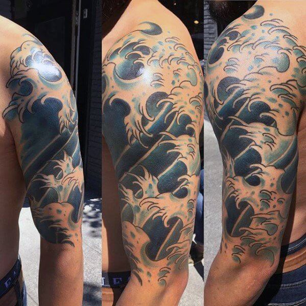 599x599 The 80 Best Half Sleeve Tattoos For Men Improb - Half Sleeve Tattoo Sketch