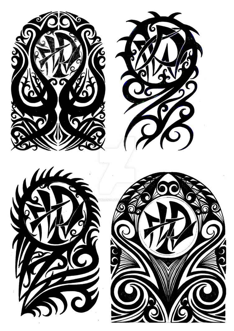 752x1062 Tribal Halfsleeve Tattoo Designs By Thehoundofulster - Half Sleeve Tattoo Sketch