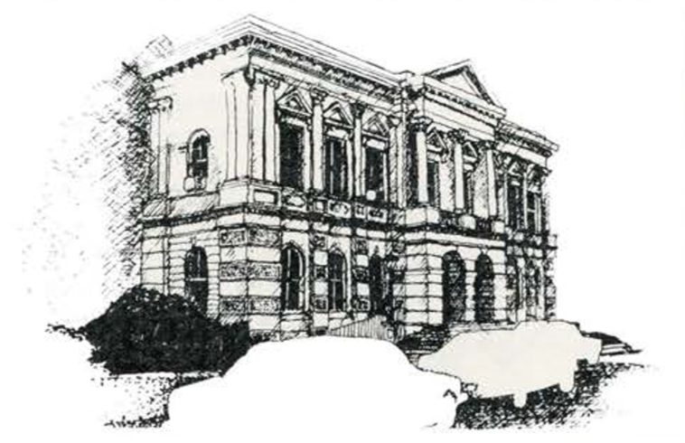 758x490 Uitenhage Town Hall Completed 1882 - Hall Sketch