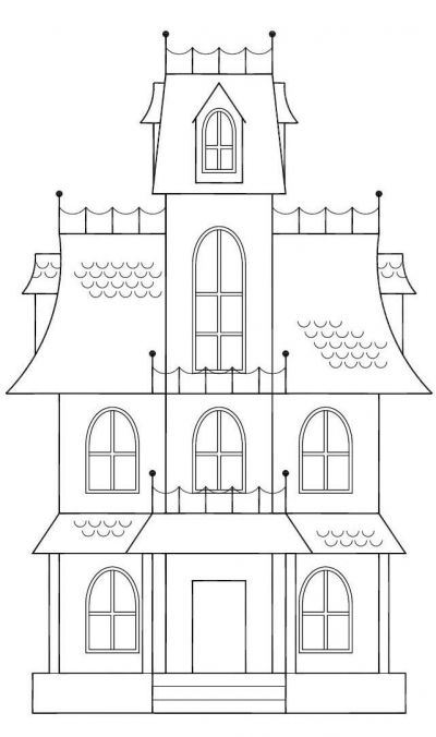 400x676 Haunted House Sketch By Choxie On ~lt3k8lt3 - Halloween House Sketch