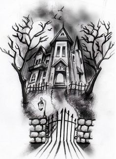 236x321 World Of Warcraft Cataclysm Art Amp Pictures, House Sketch 4 - Halloween House Sketch