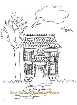 300x410 Easy To Draw Haunted House Best 25 House Sketch Ideas - Halloween House Sketch