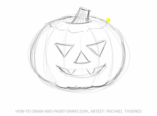 550x408 Title - Halloween Pumpkin Sketch