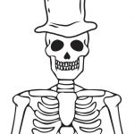 150x150 Halloween Skeleton Coloring Pages Skeleton Drawing Step By Step - Halloween Skeleton Sketch