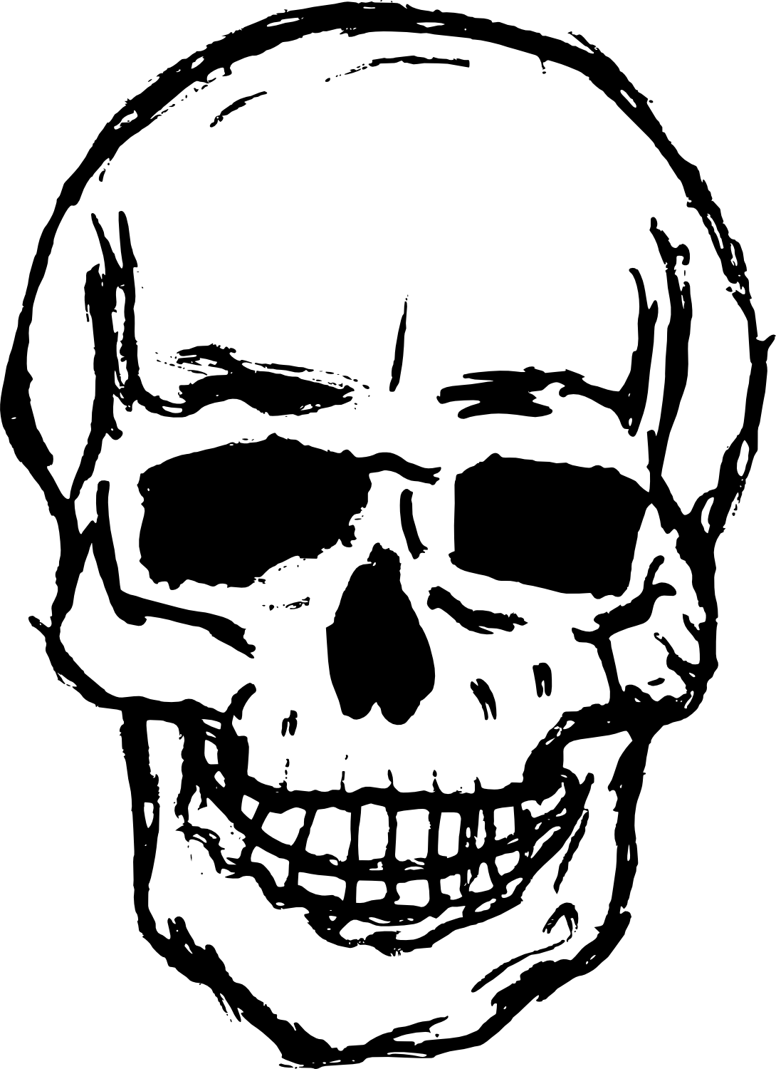 1090x1500 19 Halloween Skeleton Head Clip Art Freeuse Huge Freebie! Download - Halloween Skeleton Sketch