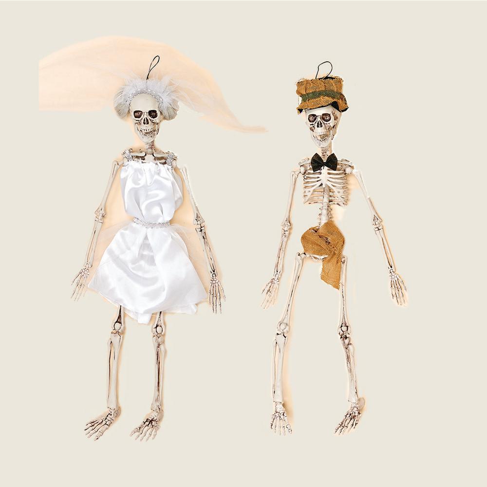 1000x1000 20 In. Halloween Skeleton Bride And Groom (Set Of 2) 4167 - Halloween Skeleton Sketch