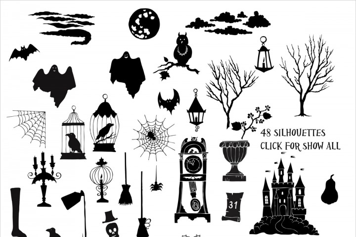 720x479 Halloween. Sketches And Silhouettes By Nataliapiache - Halloween Sketches