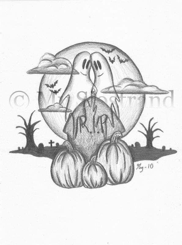 595x800 Two Halloween Sketches - Halloween Sketches