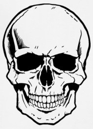 190x265 Facecharts Skeleton Makeup Halloween Drawing Pictures Www - Halloween Skull Sketch