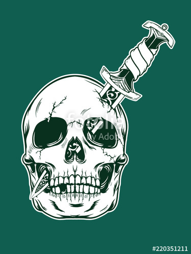 375x500 Halloween Skull Illustration Stock Image And Royalty Free Vector - Halloween Skull Sketch