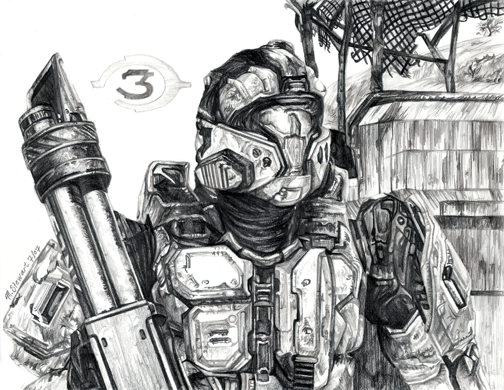 1000x774 Halo 3 - Halo 3 Sketch