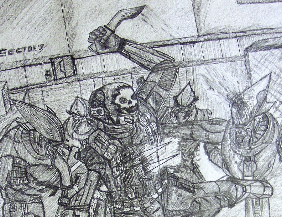 900x695 Halo Reach My Drawings - Halo Reach Sketch