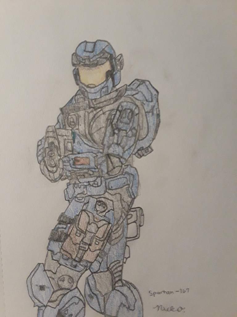 768x1024 Halo Reach Spartan Sketch Halo Amino - Halo Reach Sketch