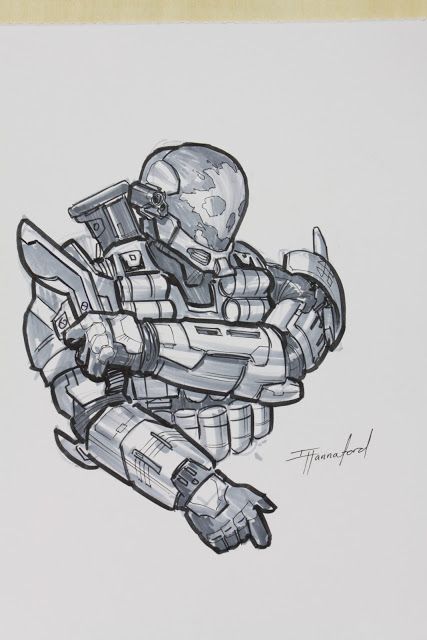 427x640 Isaac Hannaford Bade Armor Halo Reach, Red Vs Blue - Halo Reach Sketch