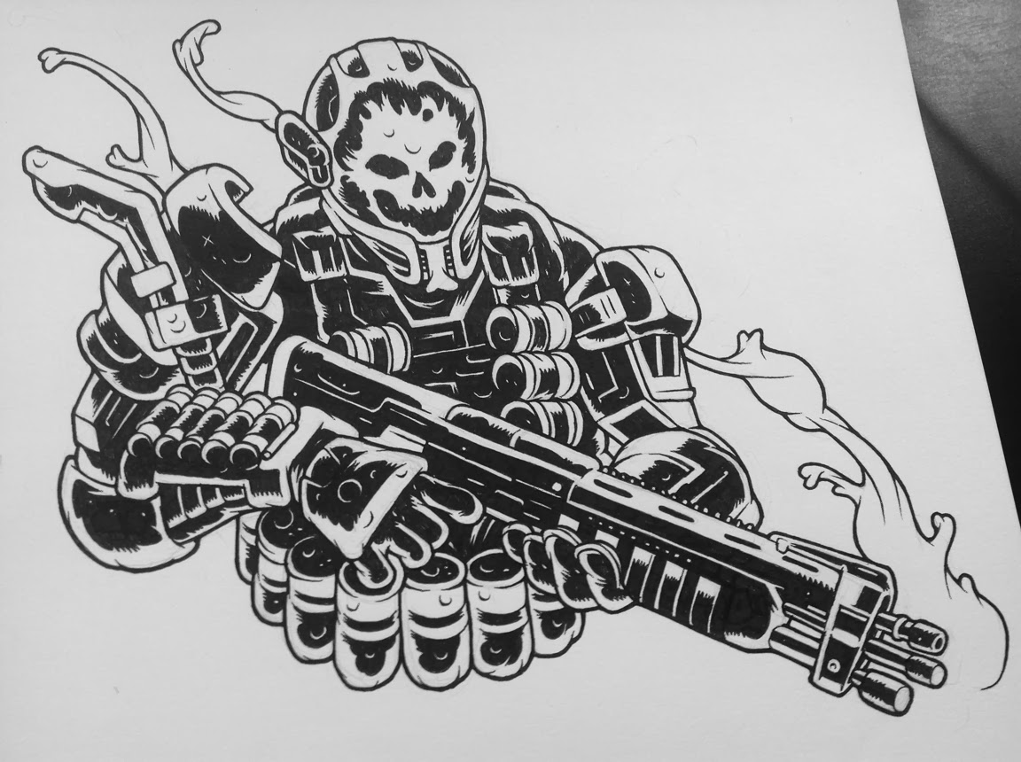 1152x860 Jeff Spokes Sketchbook Halo Reach - Halo Reach Sketch