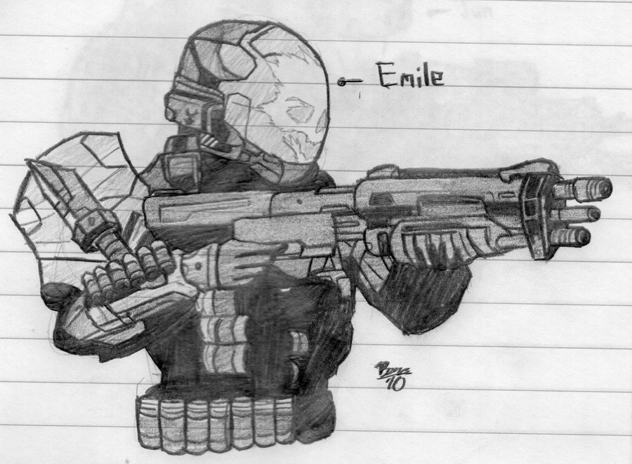 900x661 Desiciva Halo Reach Emile - Halo Reach Sketch