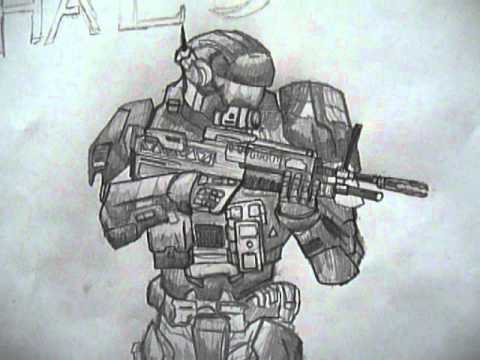 480x360 Halo Reach Carter Sketch - Halo Reach Sketch