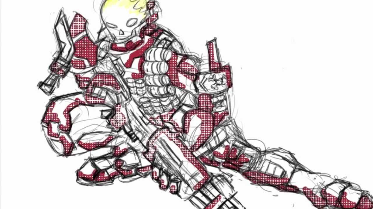 1280x720 Halo Reach, Emile Sketch - Halo Reach Sketch