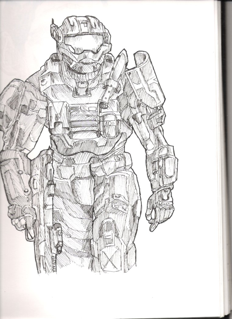 762x1048 Halo Reach - Halo Reach Sketch