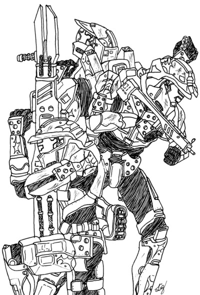 400x589 Halo Sketch Any Suggestions - Halo Sketch
