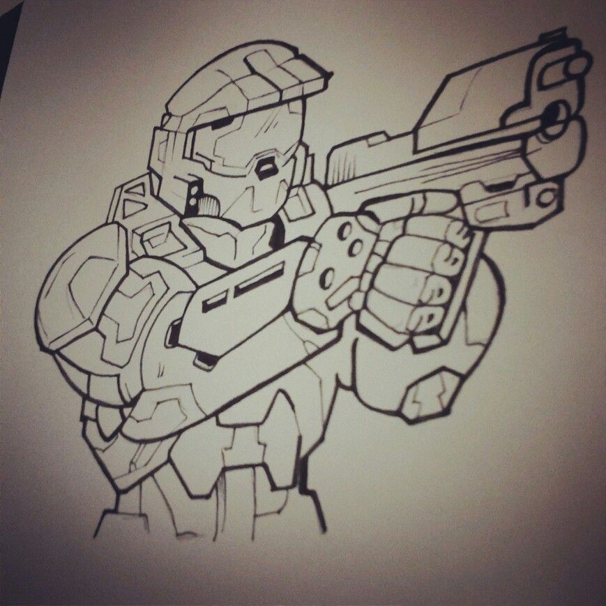 869x869 Halo Sketch Personal Drawings - Halo Sketch