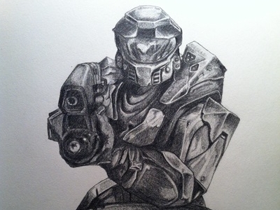 400x300 Final Halo Sketch By David Abling - Halo Sketch