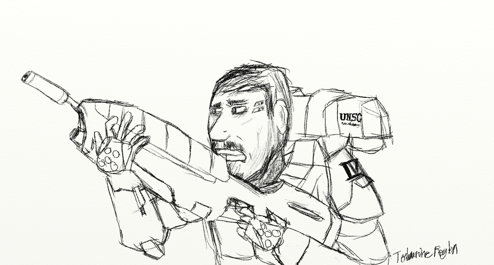 1600x860 Halo Spartan Helmet Drawing Bcca - Halo Spartan Sketch