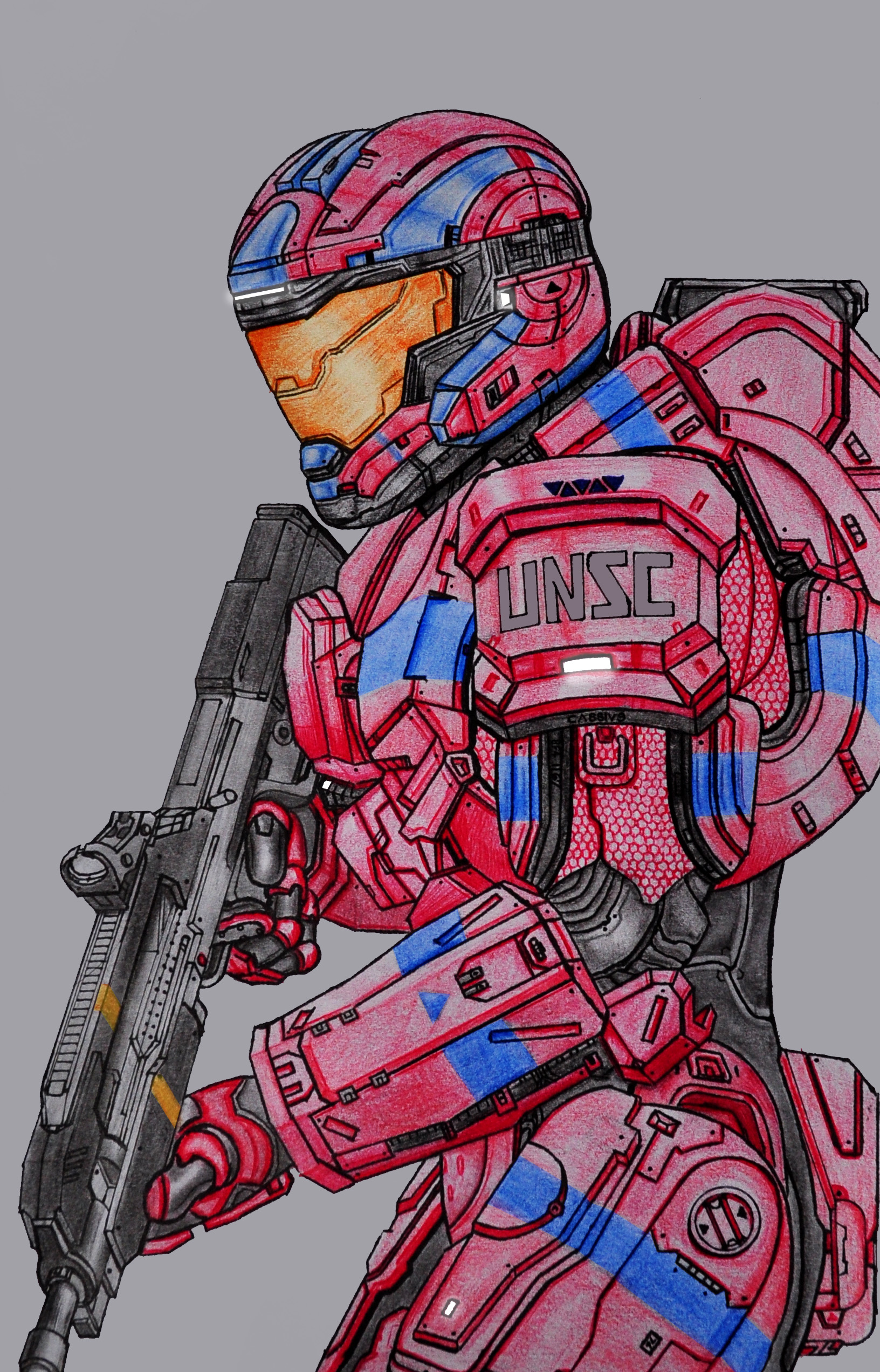 1632x2544 Drawing My Spartan (Finished) Halo - Halo Spartan Sketch
