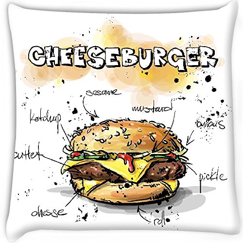 500x500 Snoogg Cool Tasty Hamburger Sketch Watercolor Style Vector - Hamburger Sketch
