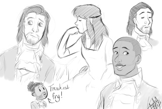 320x217 Disney Styled Hamilton Sketches - Hamilton Sketch